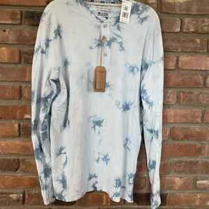 Men's Blue Tie-Dye Shirt